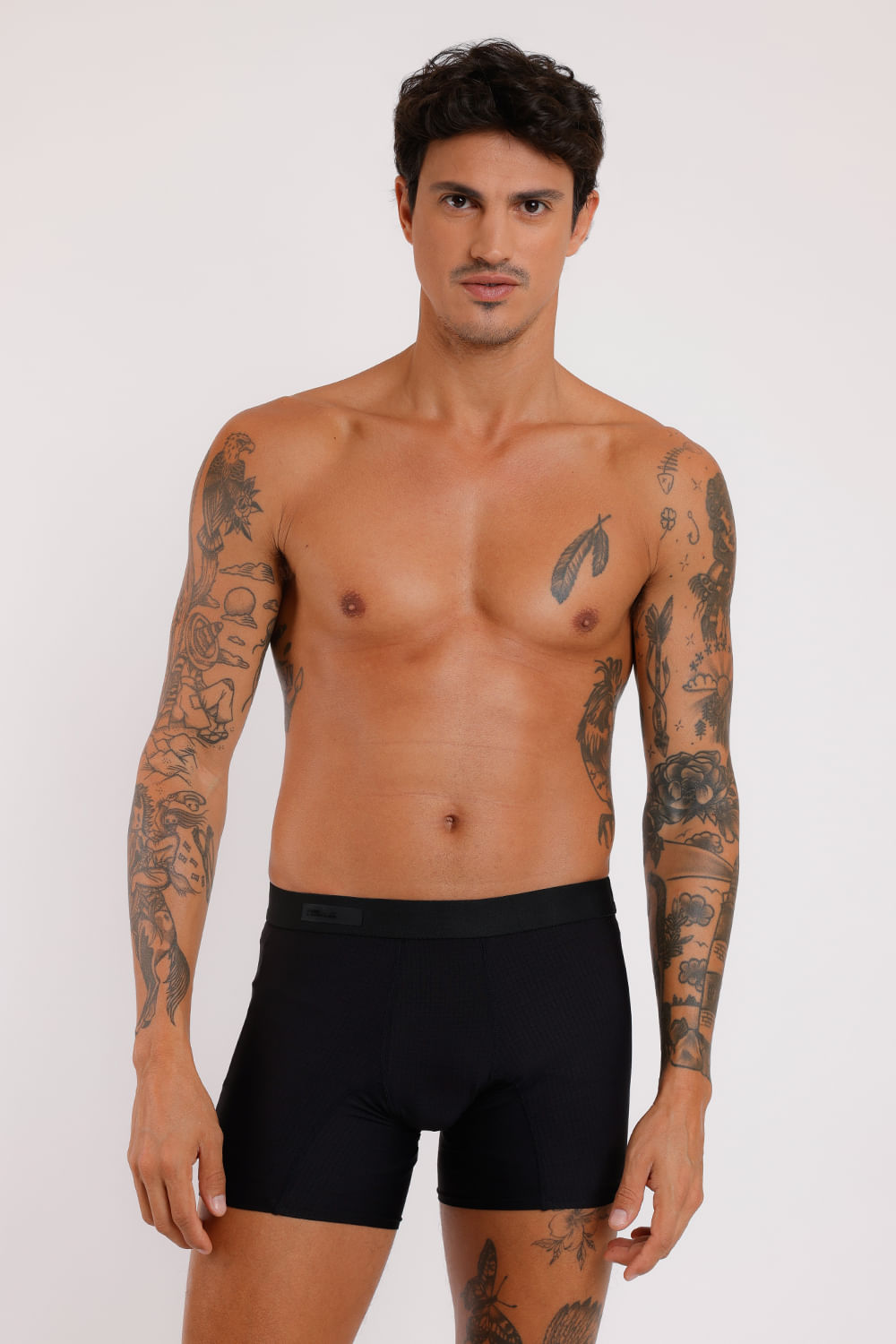 Kit 2 Cuecas Boxer Active Preto