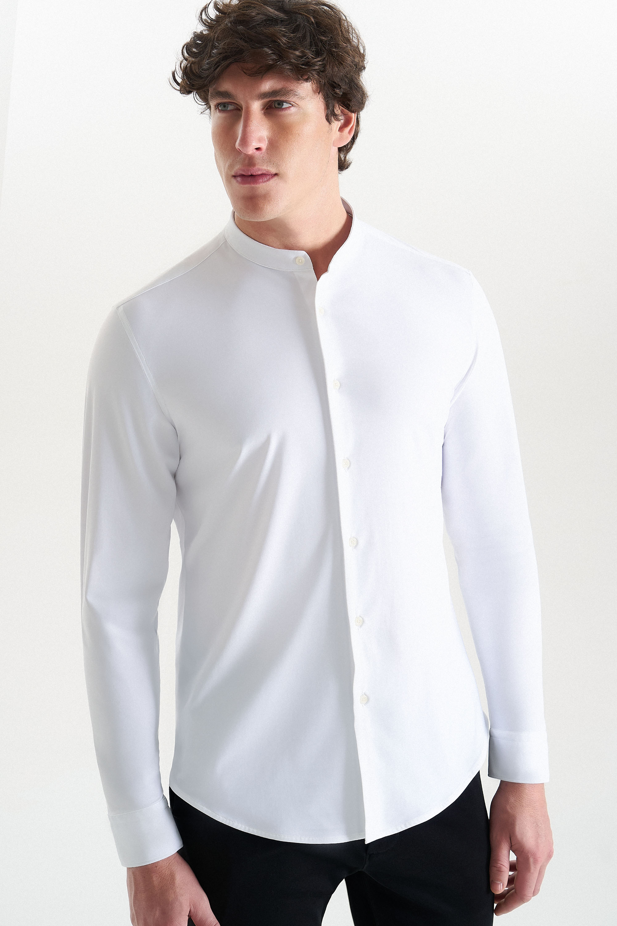 Camisa Sanforized Joel Jota Manga Longa Branco